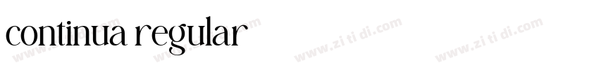 continua regular字体转换